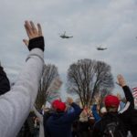 Trump supporters chant ‘destroy the GOP’ at a rally in Washington DC, after Republican officials in Georgia refused to back the president’s bid to overturn the election
